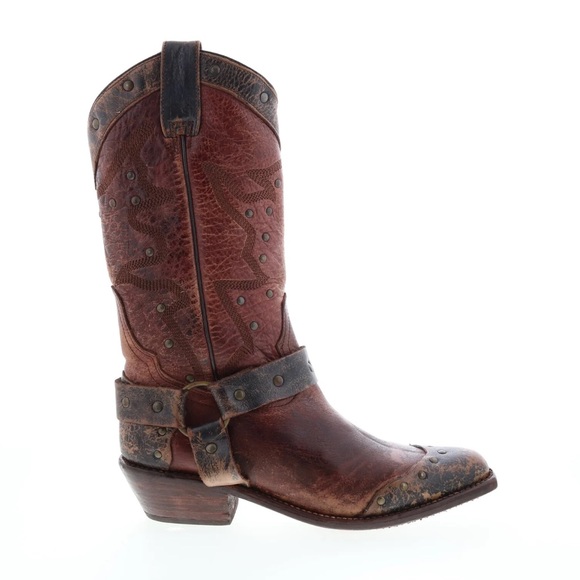 Bed Stu Distressed Western Leather Boots - Picture 1 of 8